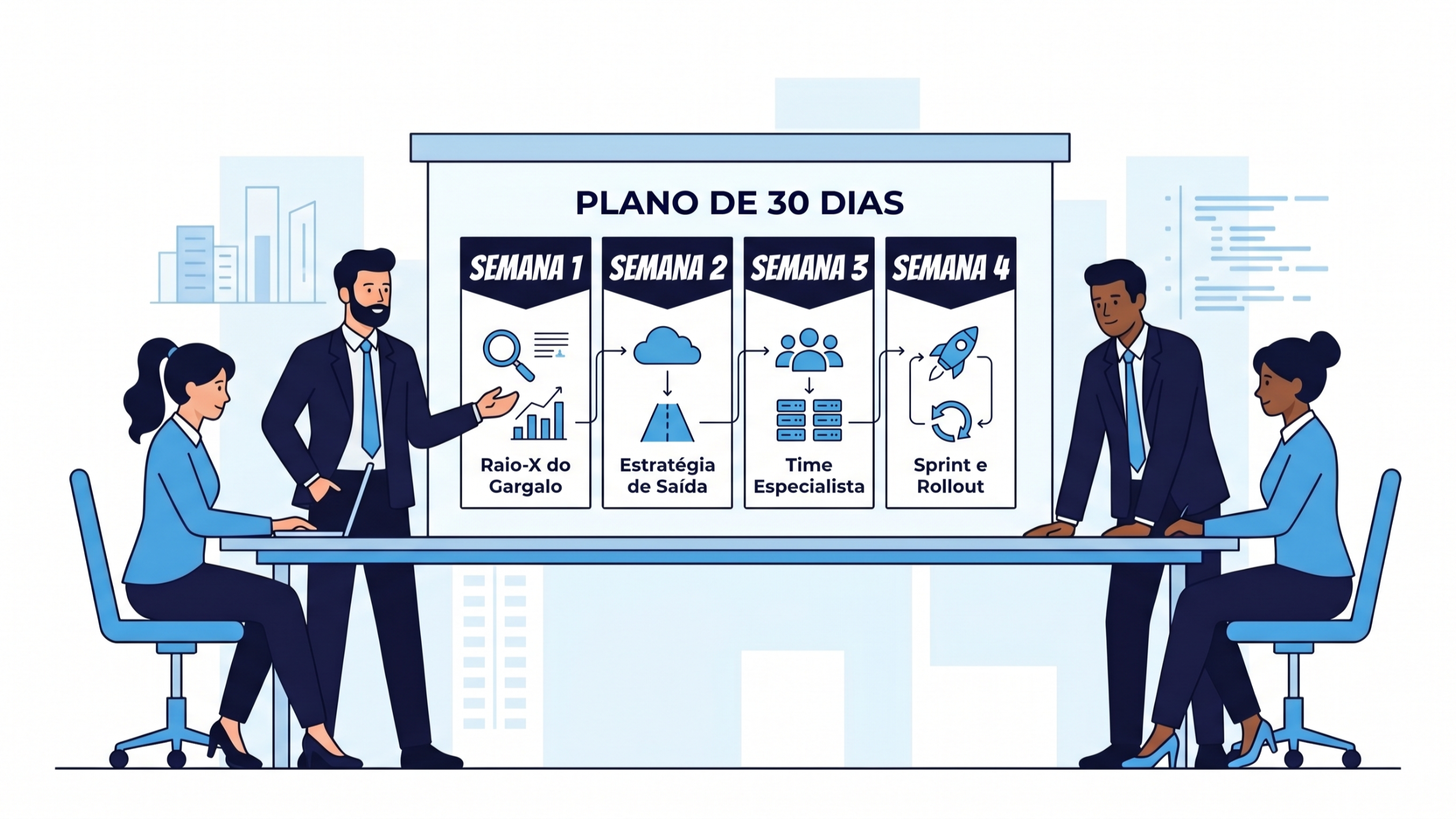 Como iniciar a modernização do seu sistema legado: O plano de 30 dias para destravar o crescimento.